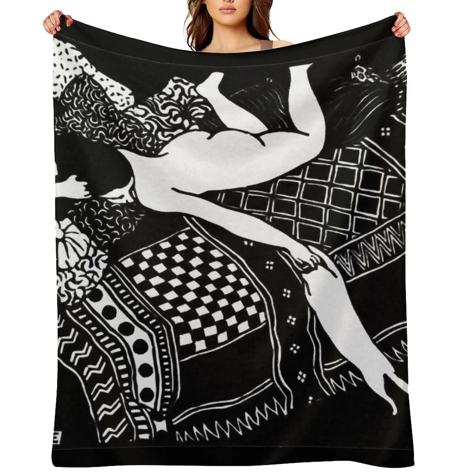 Felix Vallotton - La Paresse Classic, женское и кошачье одеяло, мягкие клетчатые роскошные дизайнерские туристические одеяла для диванов, одеяла