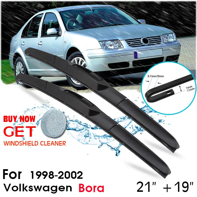 Car Wiper Blade Front Window Windshield Rubber Silicon Refill Wipers For Volkswagen Bora 1998-2002 21\