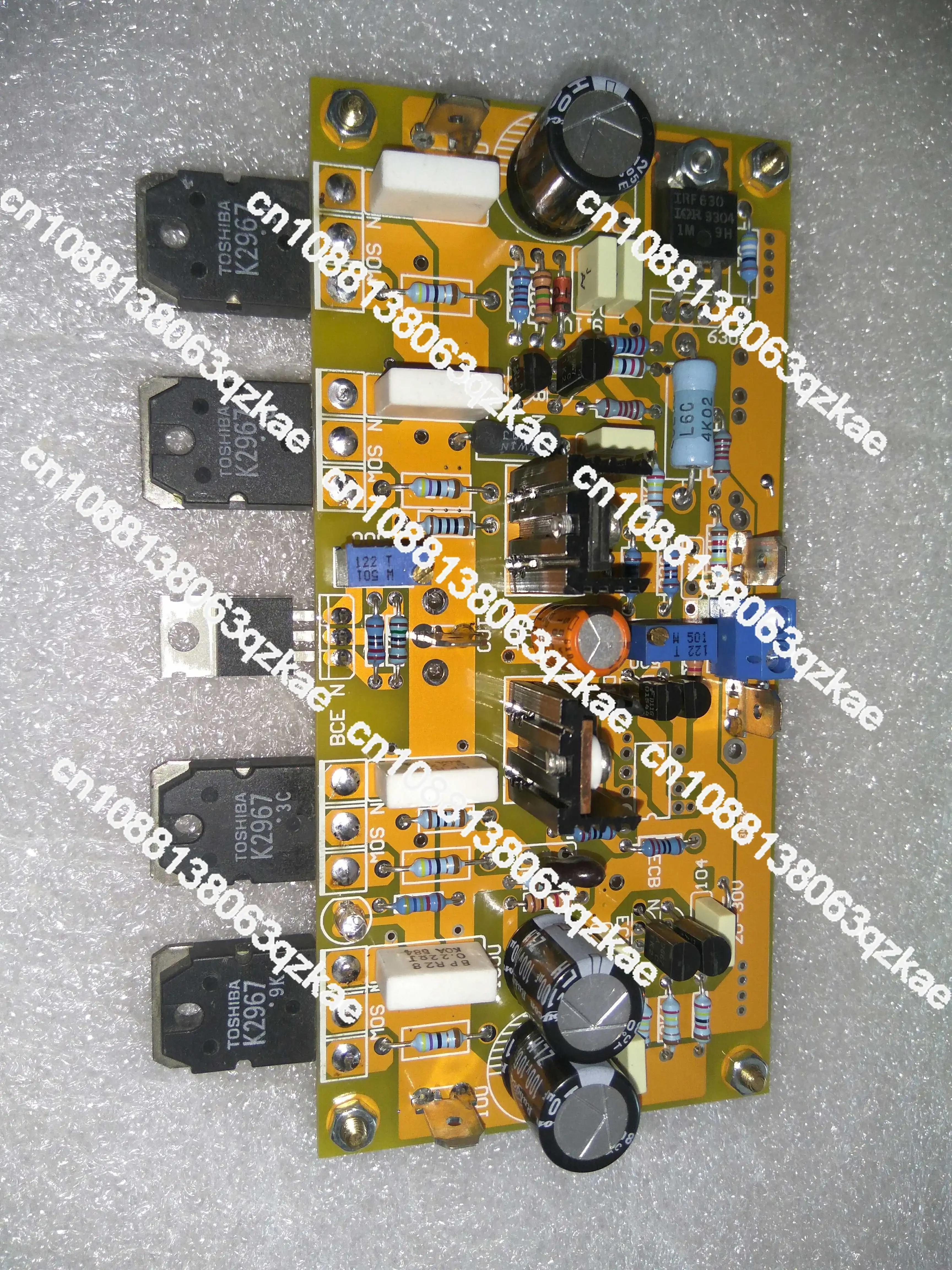 Field transistor input/output large current 2 parallel amplifier board kit (output transistor is 2SK2967)