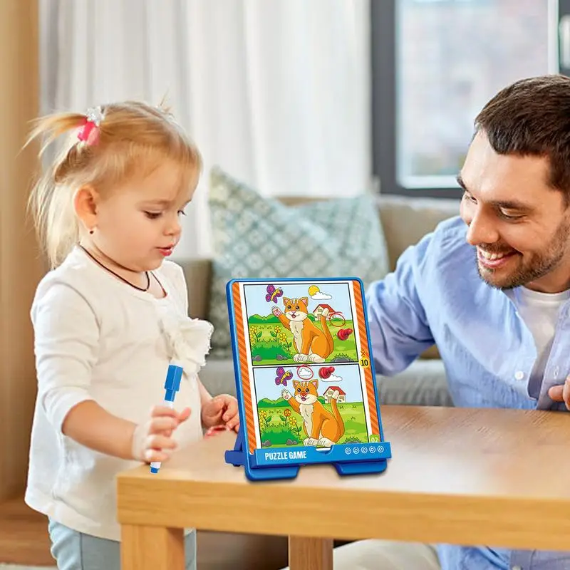 Family Card Game Difference Picture Game Educational Interactive Funny Kids Toys For Girl School Preschoolers Home Playtime Boy