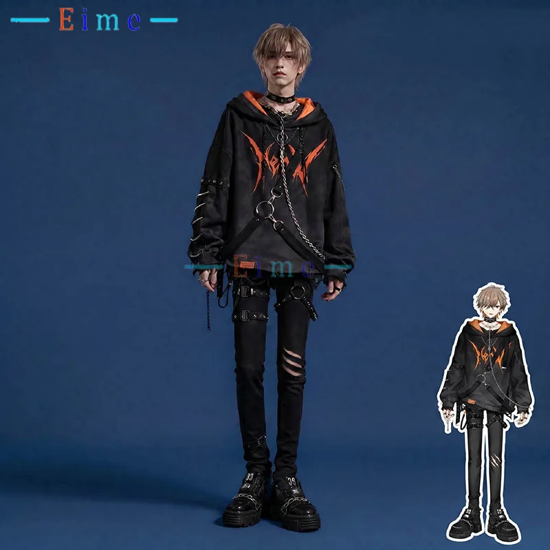 Vtuber Alban Knox Cosplay Costume Women Men Casual Clothings Hoodie Pants Halloween Uniforms Anime Role Play Outfits Costum Made