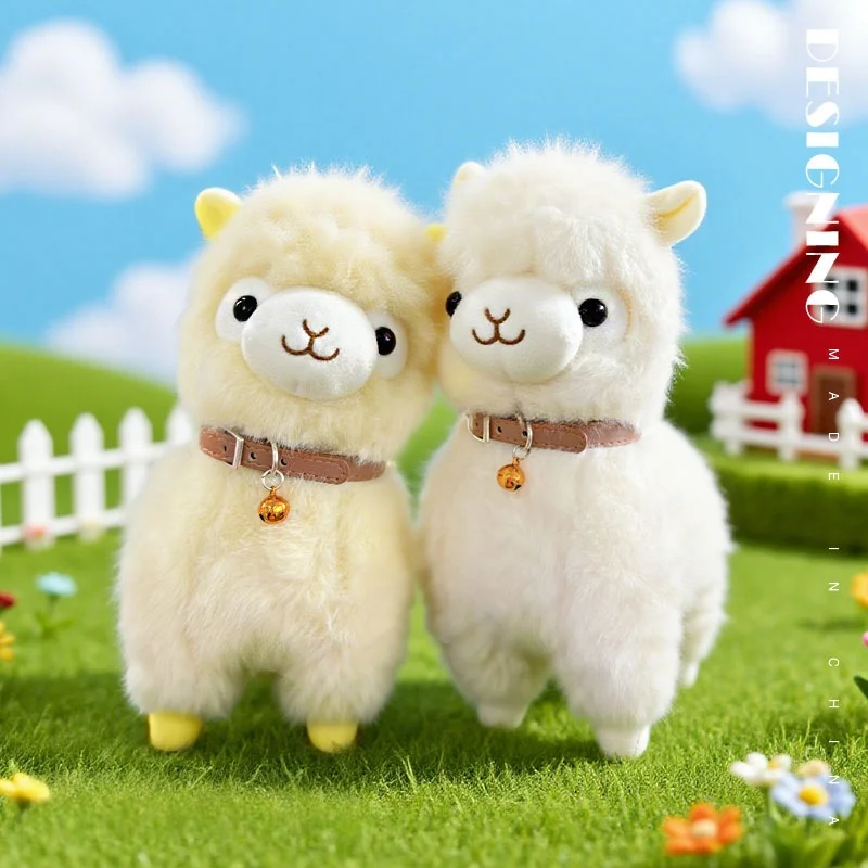 Lifelike Cute Fluffy Alpaca Plush Toy 26cm Stuffed Animal Alpaca Soft Doll Sheep Kids Toy Birthday Christmas Gift Room Decor