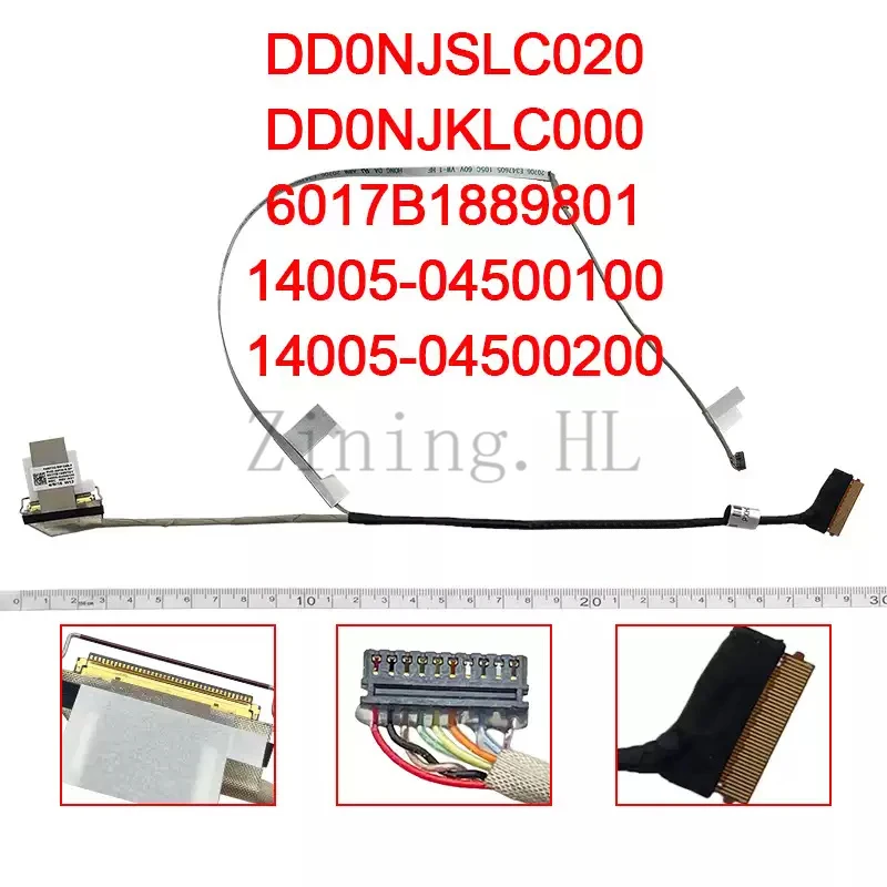 For ASUS TUF Gaming A15/A17 FA507R/XQ FX507Z FX517Z display cable 6017B1889801/701/DD0NJSLC020/14005-04500100/200