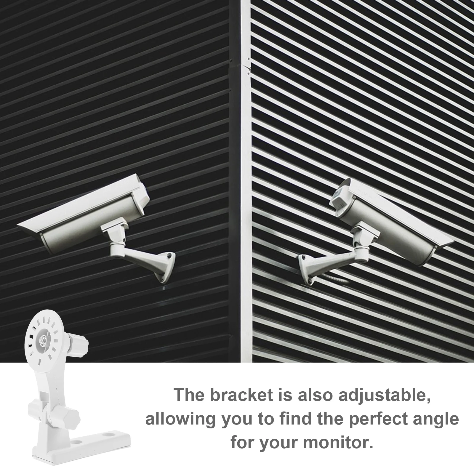 

Monitoring Bracket Punching Wall Mount Adjustable ABS Bracket Holder Support