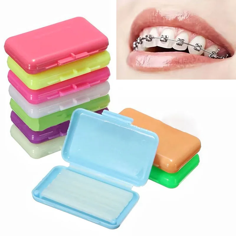 10Pcs Dental Orthodontic Wax Strips for Teeth Brace Wearer Aligners Ortho Wax Dentistry Accessories Fruit Flavour Oral Care Tool