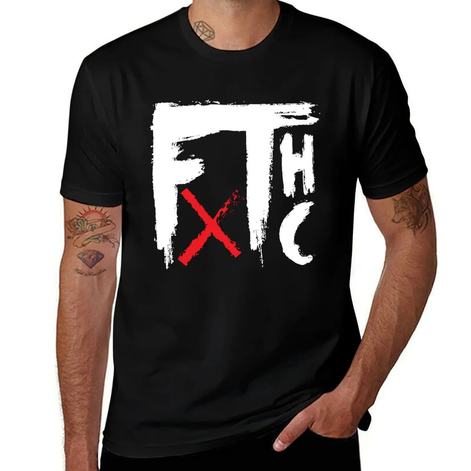 

Frank Turner Merch FTHC T-Shirt Plus Size Simple Casual Top