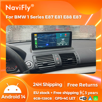 NaviFly Android 14 Stereo Auto Radio CarPlay Car Navigation For BMW 1 Series E87 E81 E88 E87 Auto Media Video Player BT 4G+WIFI