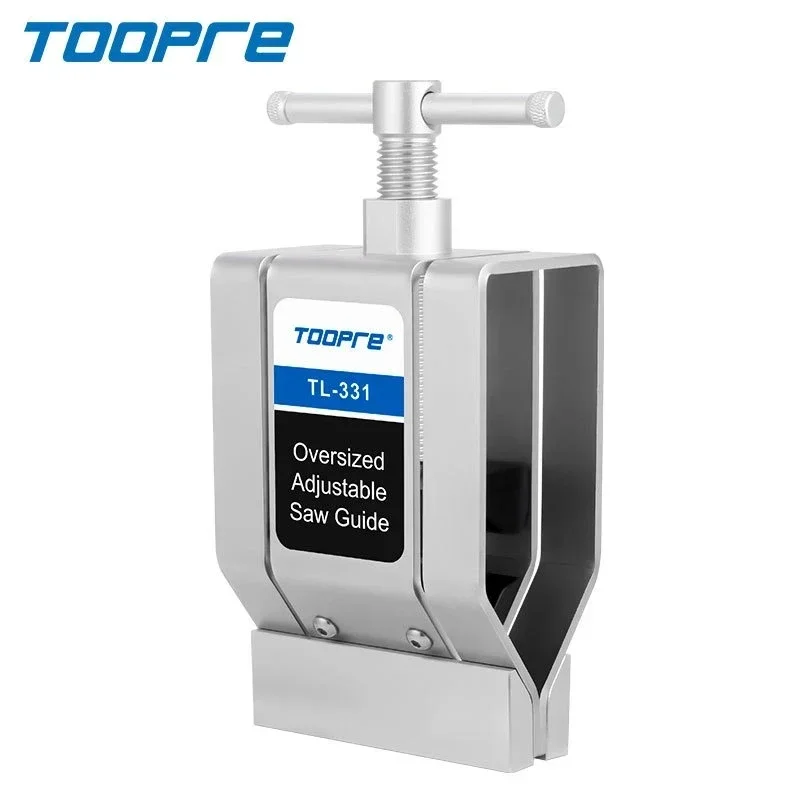 TOOPRE Bike Carbon Fiber Fork Head Tube Cutter Fixture Adjustable Pipe Saw Guide Clamp Bicycle Fork Pipe Seat Post Saw Cut Tool