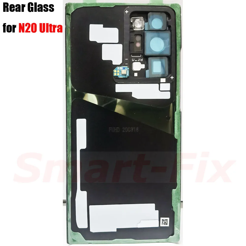 OEM Replacement Back Cover Glass Case for SAM-Note 20 Ultra Backcover Back Glass Housing Rear Case Cover for SM-Note20Ultra N20U