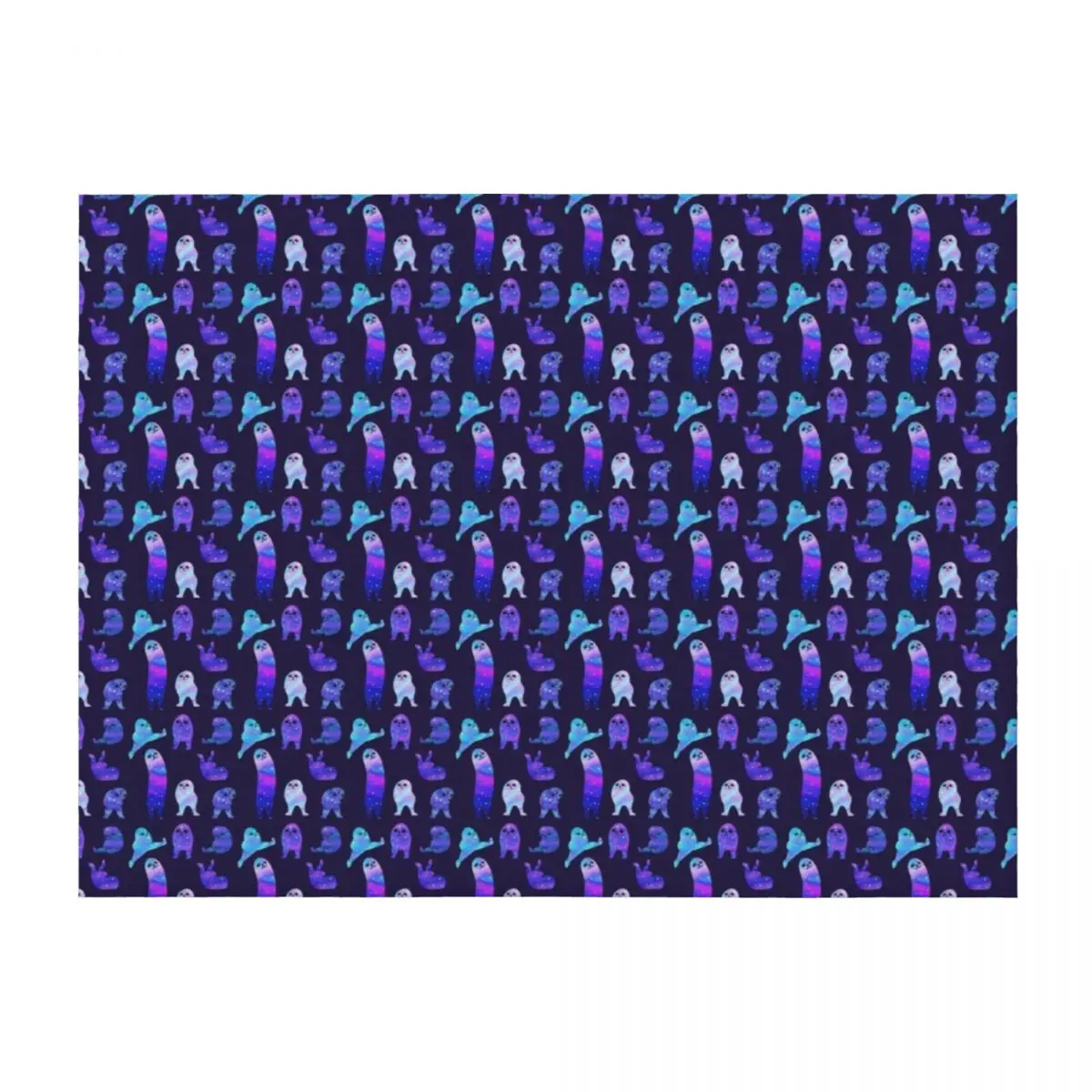 

Galaxy Eggdog Throw Blanket Plaid on the sofa Tourist blankets ands Bed linens Blankets
