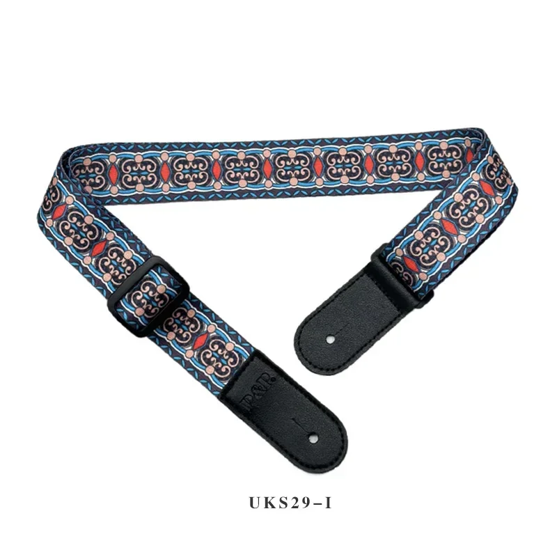 New Ethnic Style Adjustable Guitar Strap Shoulder Strap for Electric Guitar Acoustic Guitar Ukulele Bass Instrument Accessories