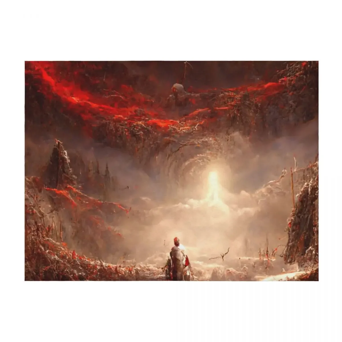 

Hell and Heaven Throw Blanket Soft Hair Camping Luxury Thicken Blankets