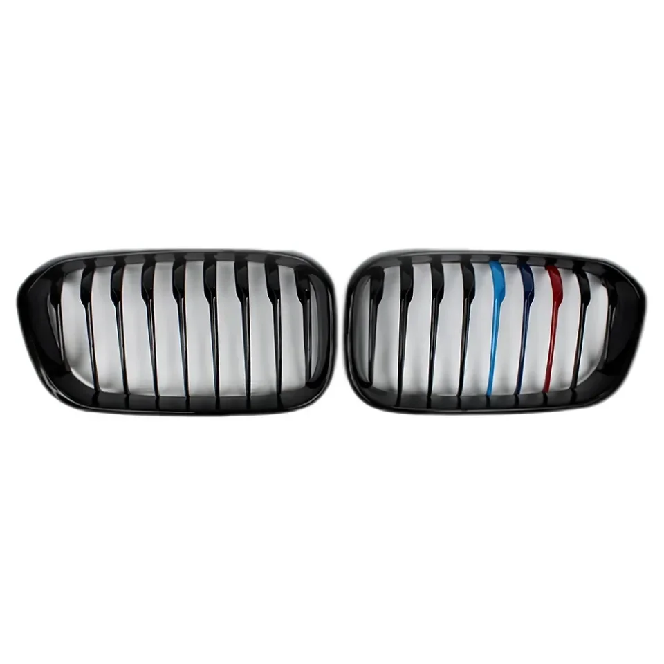 Xvip 1 Paar Front gitter für BMW 1er F20 F21 2013-2016 glänzend schwarzer Nieren grill Ersatz Racing Front stoßstangen gitter – Detail 7