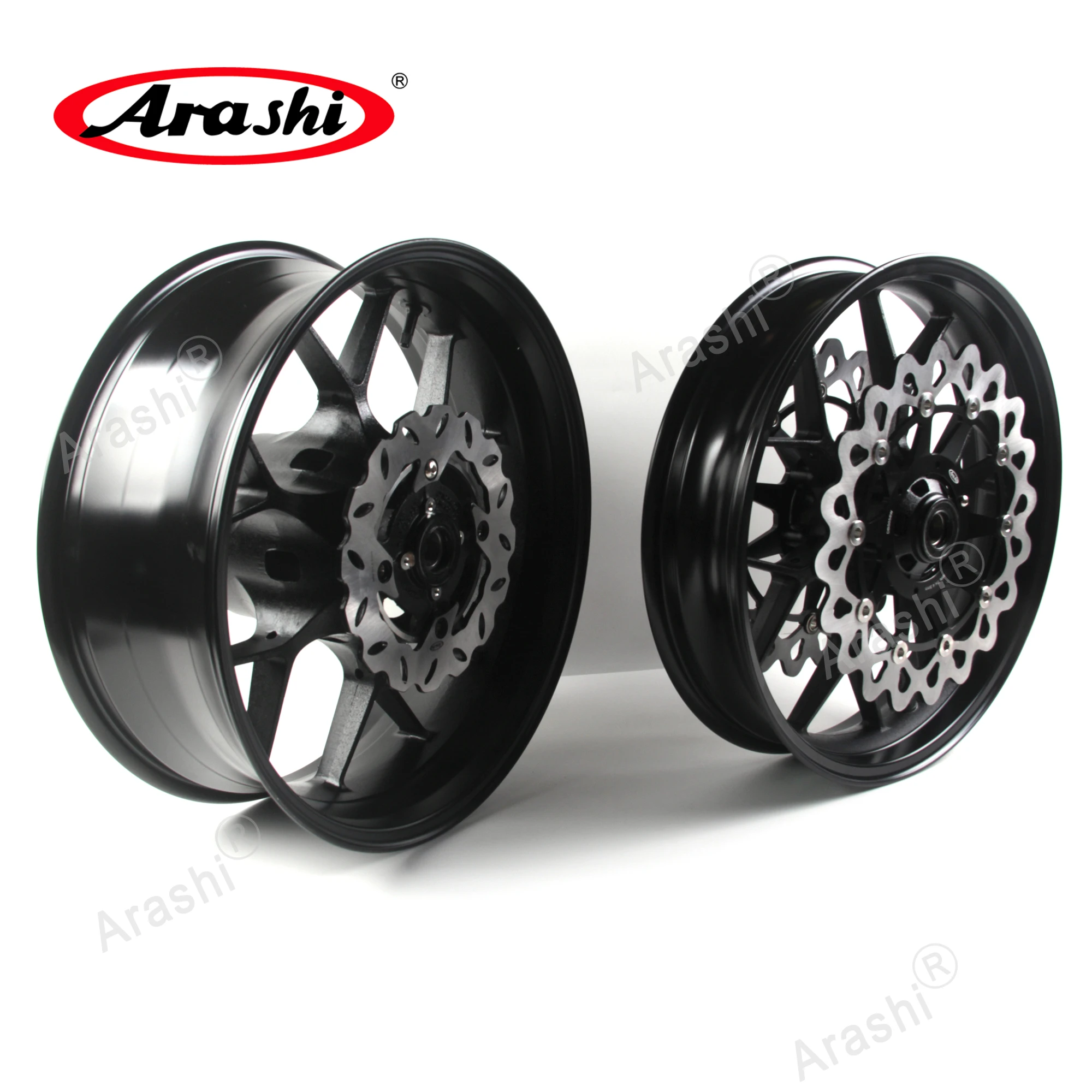 

Arashi Front Rear Wheel Rim Wheel Hub Brake Disc Rotors Set For HONDA CBR1000RR 2006 - 2016 CBR 1000 2007 2008 2009 2010 2011