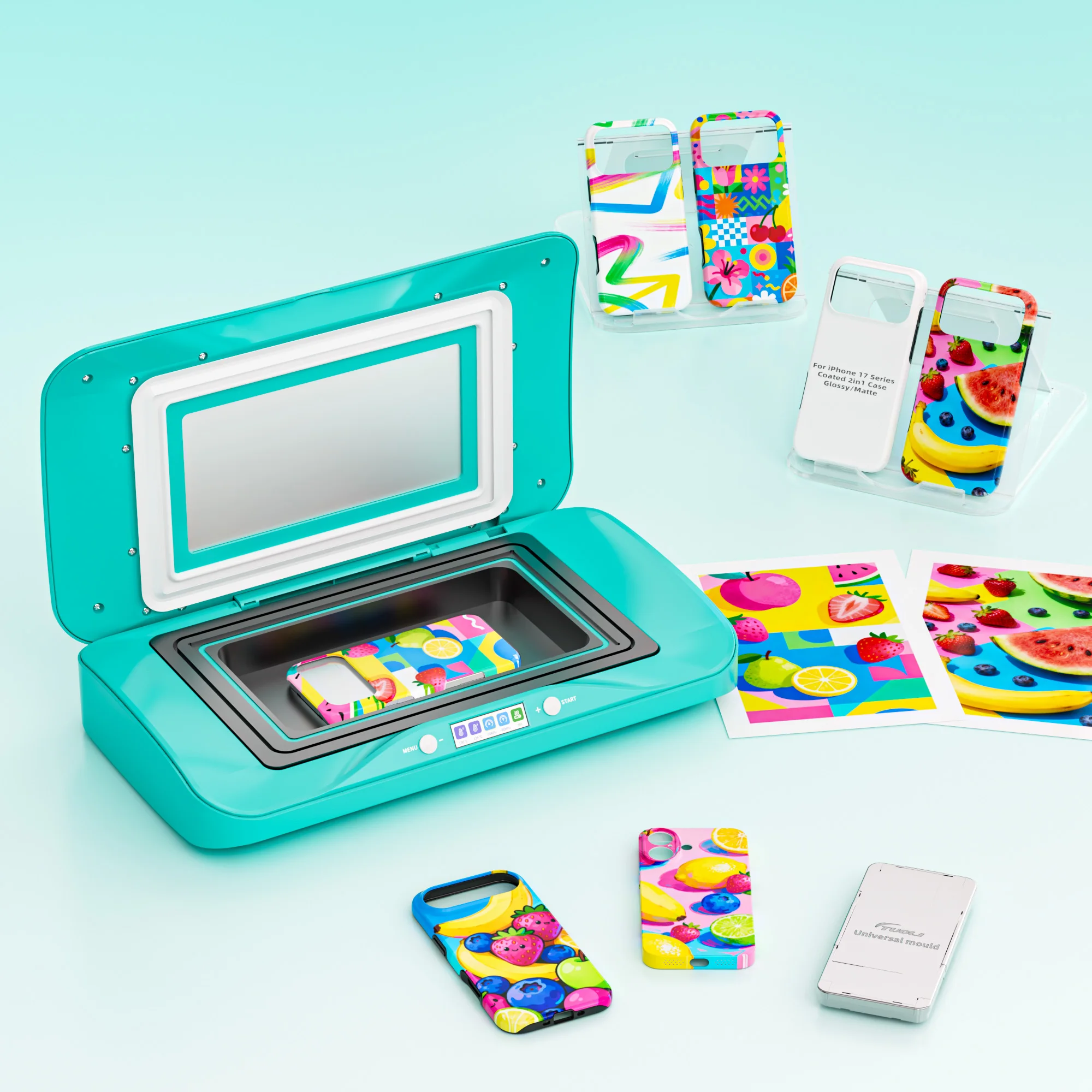 Universal Mold Personalized Diy Custom Phone Cases Sublimation 3d Printing Machine Perfect for Small to Medium Businesses