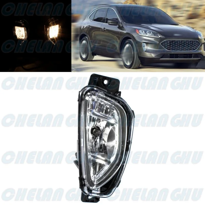 

For Ford Escape 2019 2020 2021 US Version Car accessories Right Side Front Bumper Fog Lights Lamp LJ6B-15A254-AC