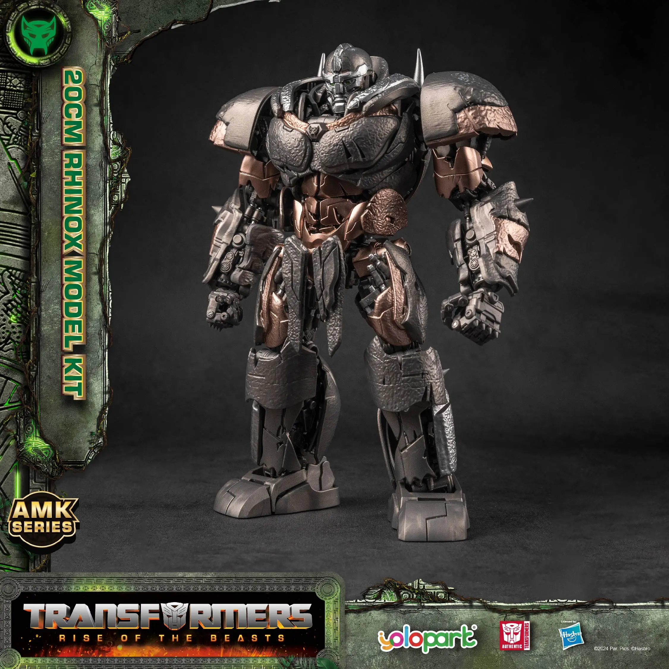 Yolopark Amk Rhinox Transformers 7 Rise Of The Beasts Assembled Action Figure Pre Built Movable Model Collectible Toy