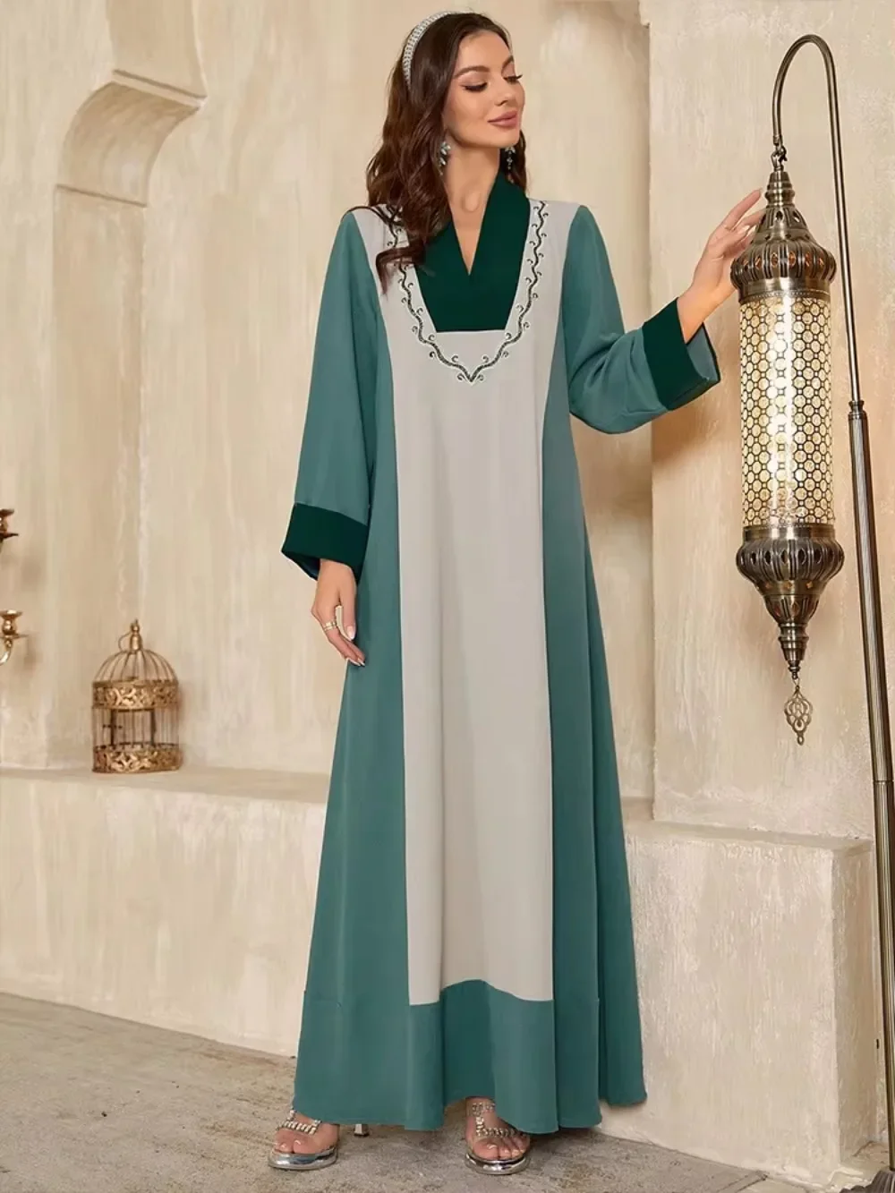 Eid Maroc Robe Maxi femmes musulmanes Abaya dubaï Abayas dubaï turquie robes de soirée caftan Robe Longue robes Largos