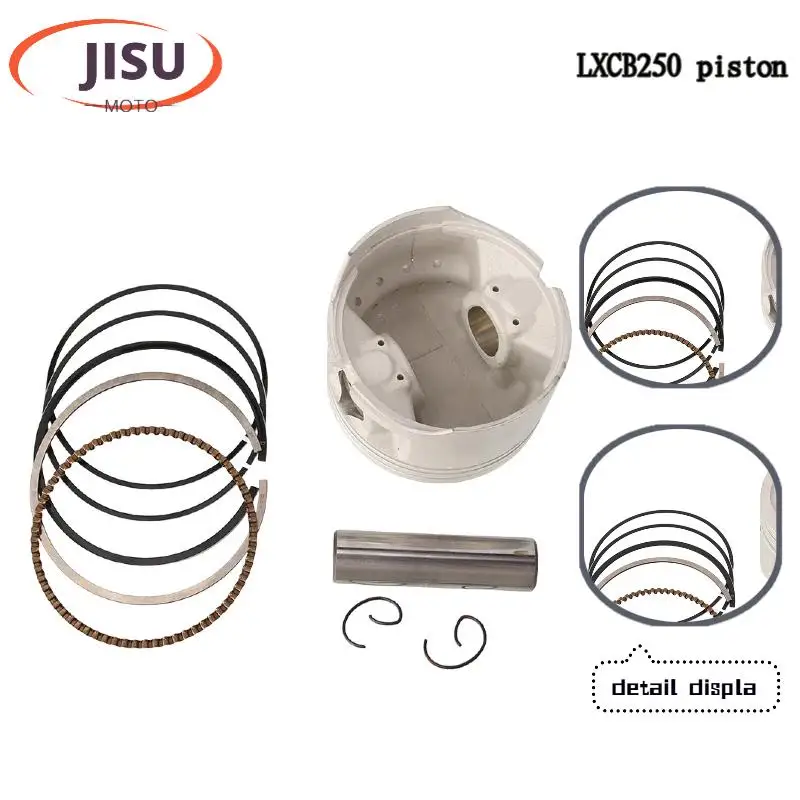 

Комплект для модификации поршня двигателя мотоцикла CB250CC с водяным охлаждением, поршневая группа 70 мм