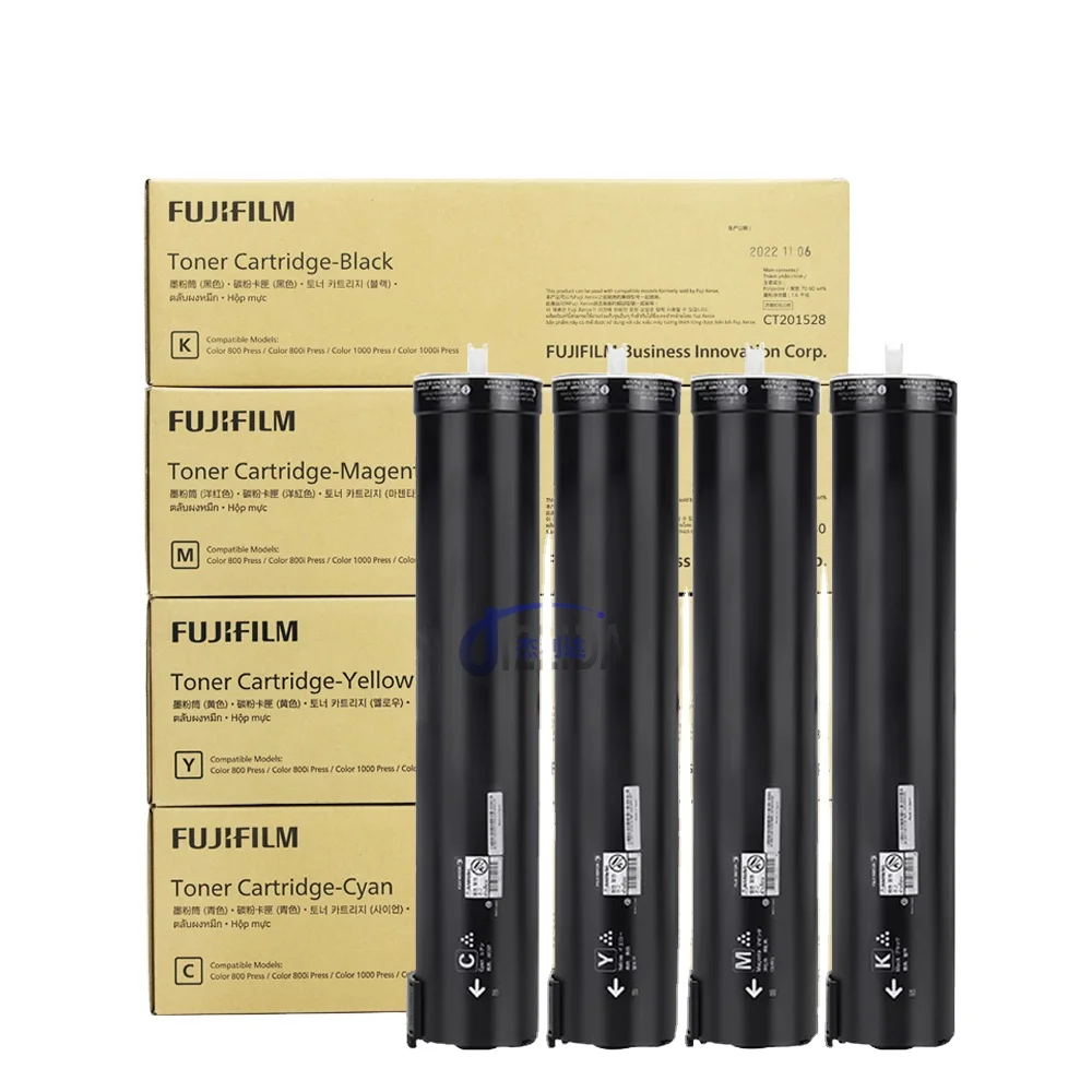

Original Asia Version Fuji Xer0x Color 800 800i 1000i Press Dry Ink Toner Cartridges CT201528/29/30/31