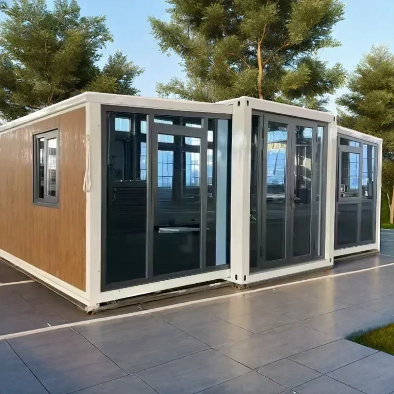 Casa contenedor portátil prefabricada plana expandible de 20 pies, 30 pies y 40 pies, buenos precios a la venta