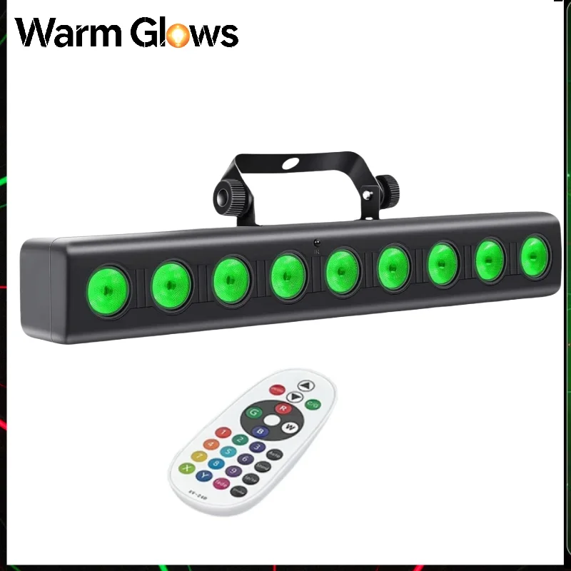 9 Led Rgbw 4in1 Dmx Wall Wash Lamp Dj Disco Party Stage Light Effect For Bar Holiday Weddings Halloween Decor Long Strips Led