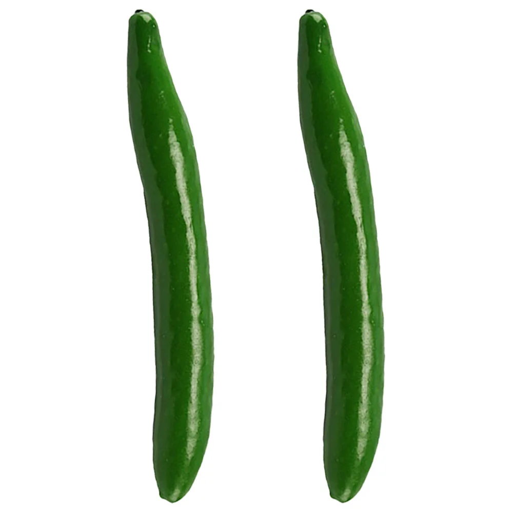 Simulation Cucumber Vegetable Ornament Kitchen Props Restaurant Photo Lifelike Models