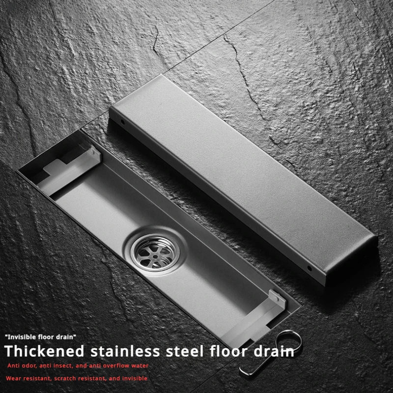 Thickened stainless steel invisible floor drain/bathroom odor prevention