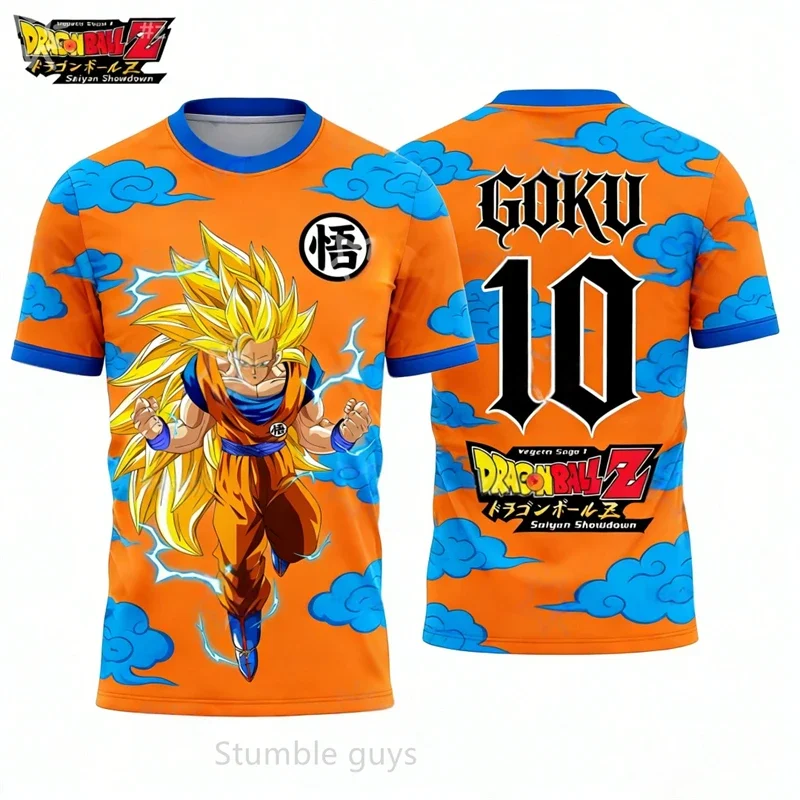Herren Dragon Ball T-Shirt Jungen Kleidung Mädchen Rugby Trikot Damen Super Saiyan Rose Goku Sportbekleidung