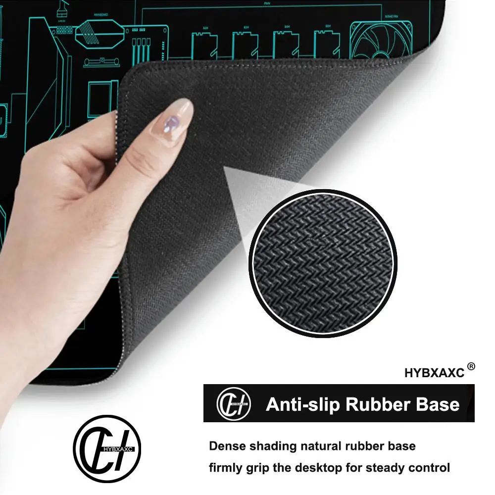 Larger Mousepad CPU Artistic line design Style Gaming Keyboard Computer E-sports Desk Mat Accessories Gamers Mause Ped Office