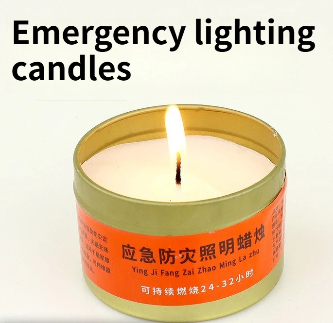 

4PCS Emergency Lighting Candles Typhoon Prevention Power Outage Backup Lighting Disaster Prevention Emergency Survival Tools