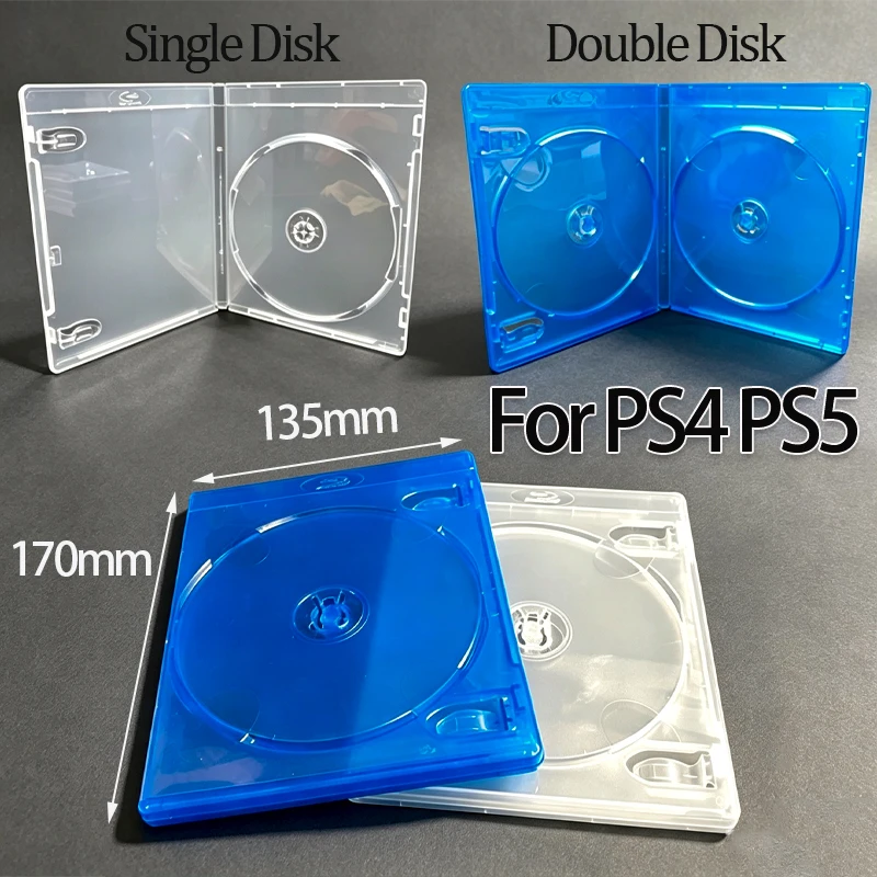 Image of 1 Stück DVD-CD-Disc-Box-Hülle für PS4 PS5 Transparenter Spiele-Disc-Halter DVD-CD-Discs Aufbewahrungsbox Schutzhülle