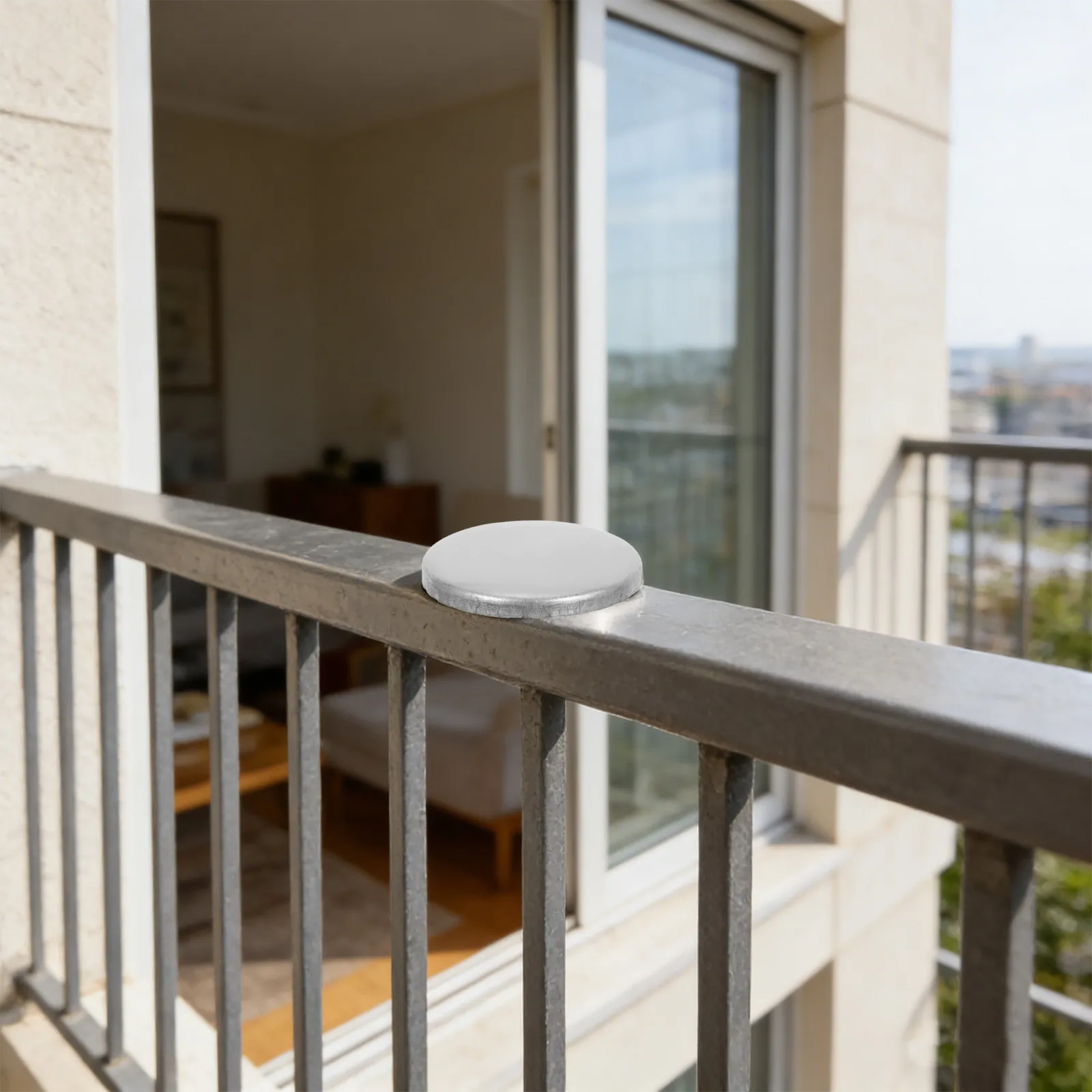 10Pcs Handrail End Caps 40Mm Metal Round Tube Covers Outdoor Decorative Post Topper Fence Balustrade Fence Post Caps - view 6