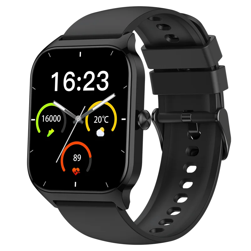 SmartAuroraP125 square screen smartwatch, long standby, multiple sports modes, health monitoring, Bluetooth call, take pictures