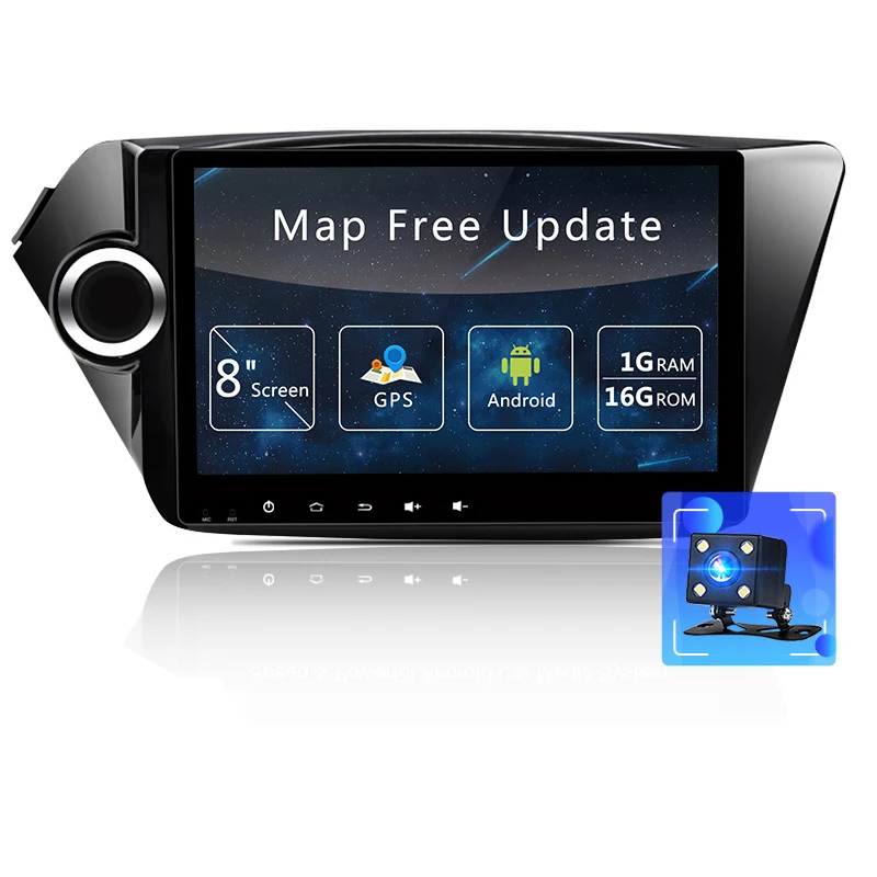 

2 Din Android Car Radio Multimedia Video Player GPS Navigation for Kia K2 RIO 2012 2013 2014 2015 Car Stereo Radio No Dvd