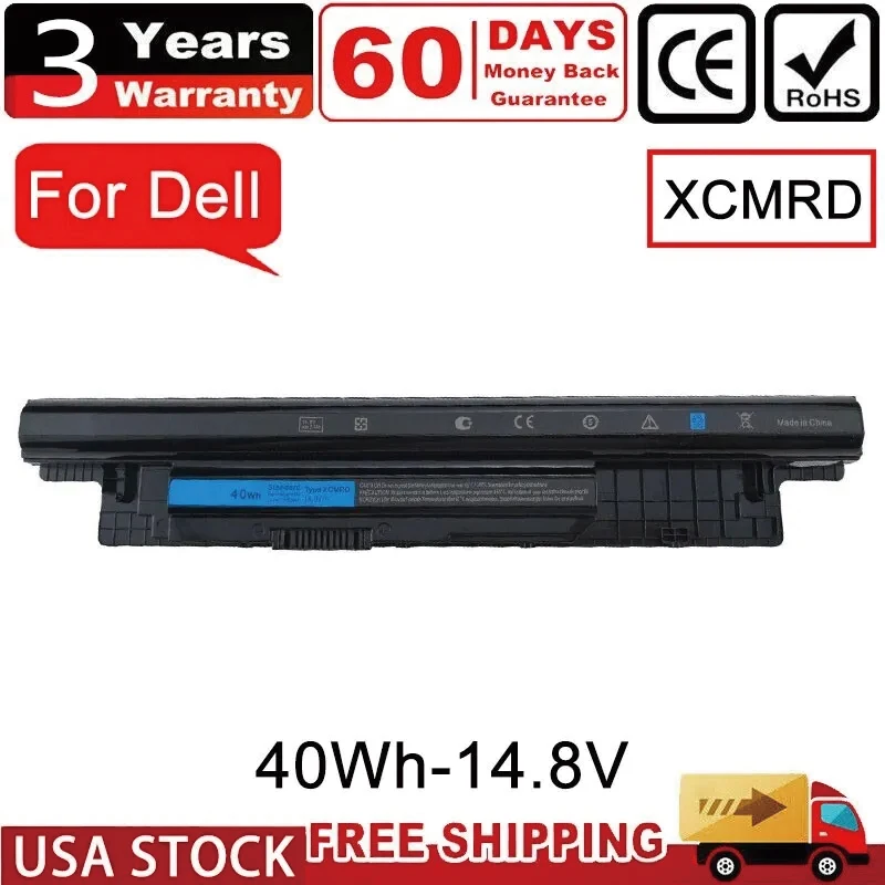 New Replacement 40Wh XCMRD 14.8V Laptop Battery for All Dell Inspiron 15 3000 Series 3542 3543 3521 3537 3531 3541 17 3721 3737