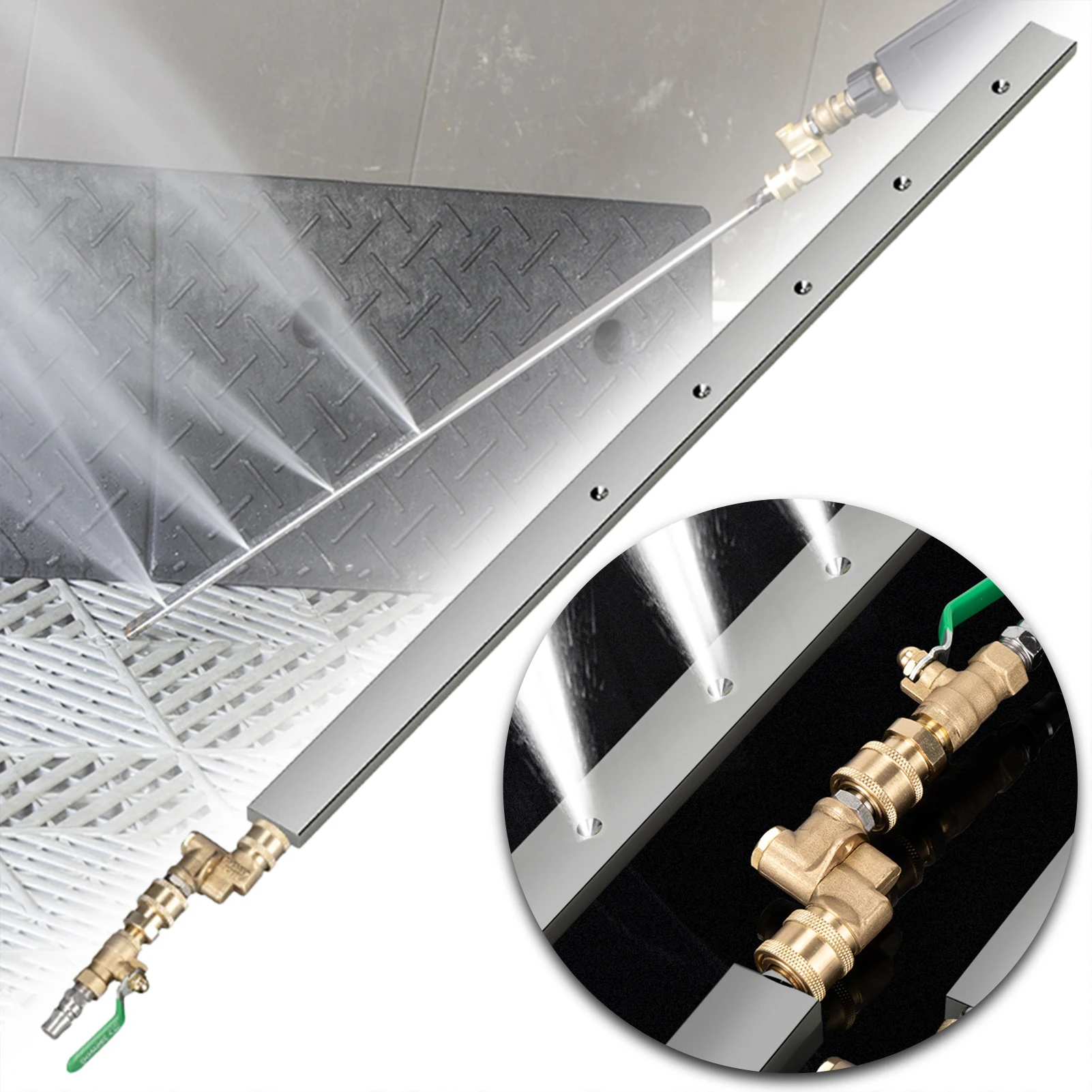 Radiator-Cleaning Wand,Duty Vehicle Water Tank Radiator-Condenser Cleaning Tool,High Volume Hydros Airs Cleaning Power Wand