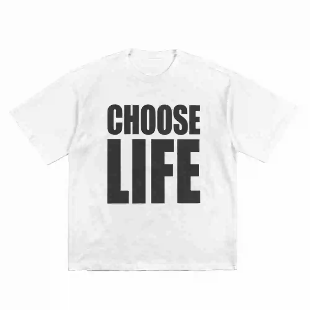 Choose Life Wham 80S Fancy Dress Short Sleeve Tee 100% Cotton T-Shirt