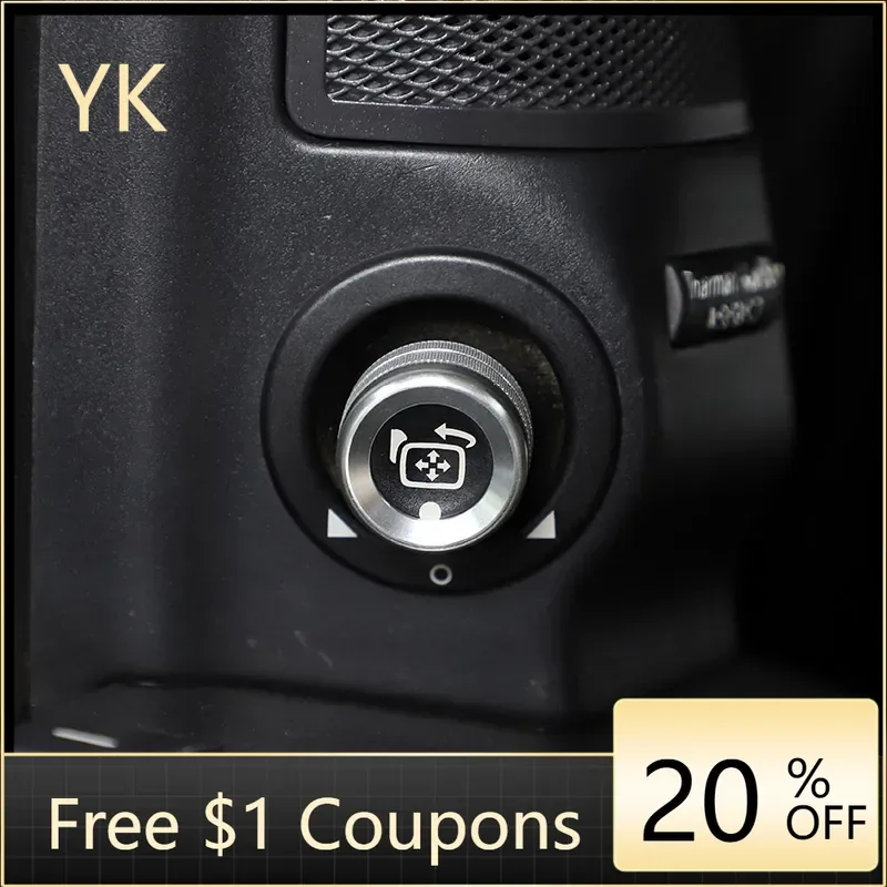 

Suetlcoity For Land Rover Discovery 3 LR3 04-09 Car Rearview Mirror Adjustment Knob Button Cover Decorative Ring Car Accessories