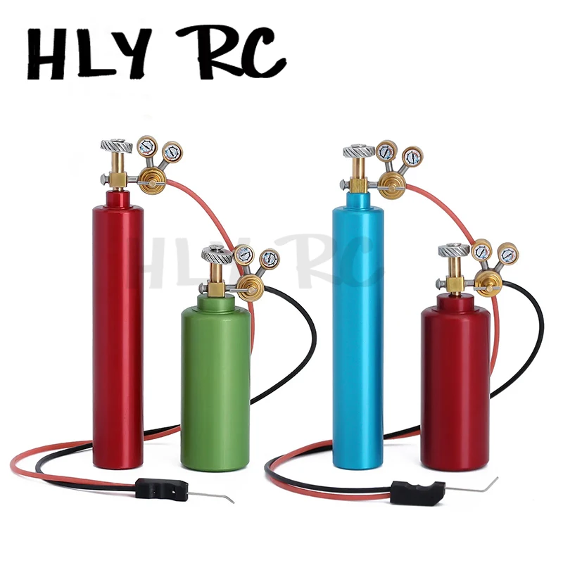 Metal Mini Oxygen & Acetylene Tank Welding Torch Accessory for 1/10 RC Crawler Car Axial SCX10 90046 Traxxas TRX-4 TRX-6