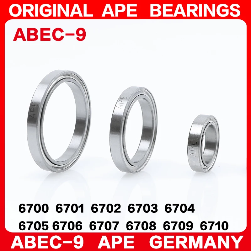 2-10pcs ABEC-9 Bearing 6700 6701 6702 6703 6704 6705 6706 6707 6708 6709 6710 Z ZZ RS 2RS Bearings