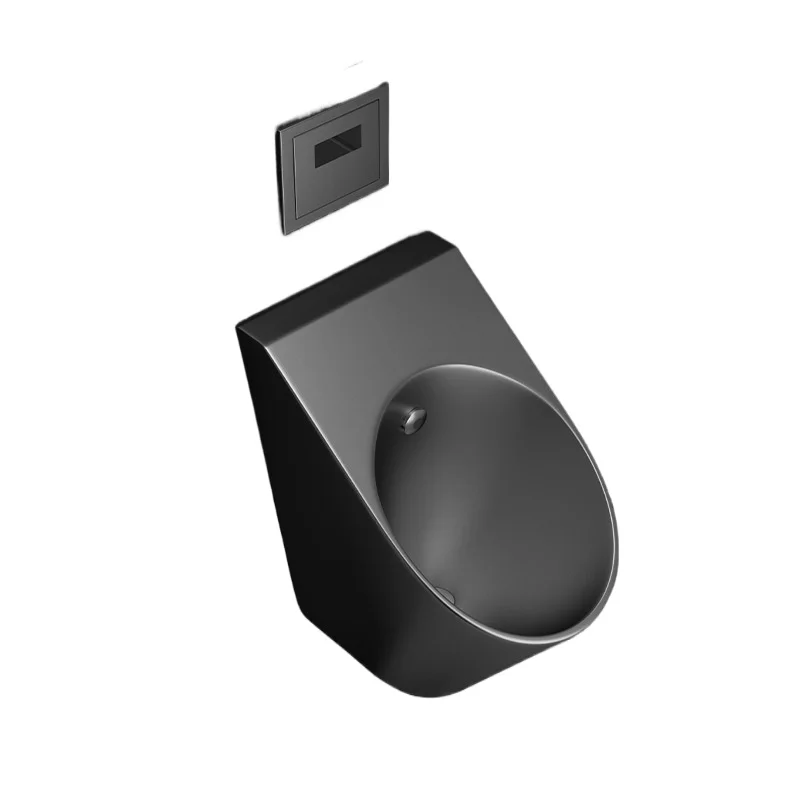 Black stainless steel urinal bar urinal concealed induction wall-mounted hotel