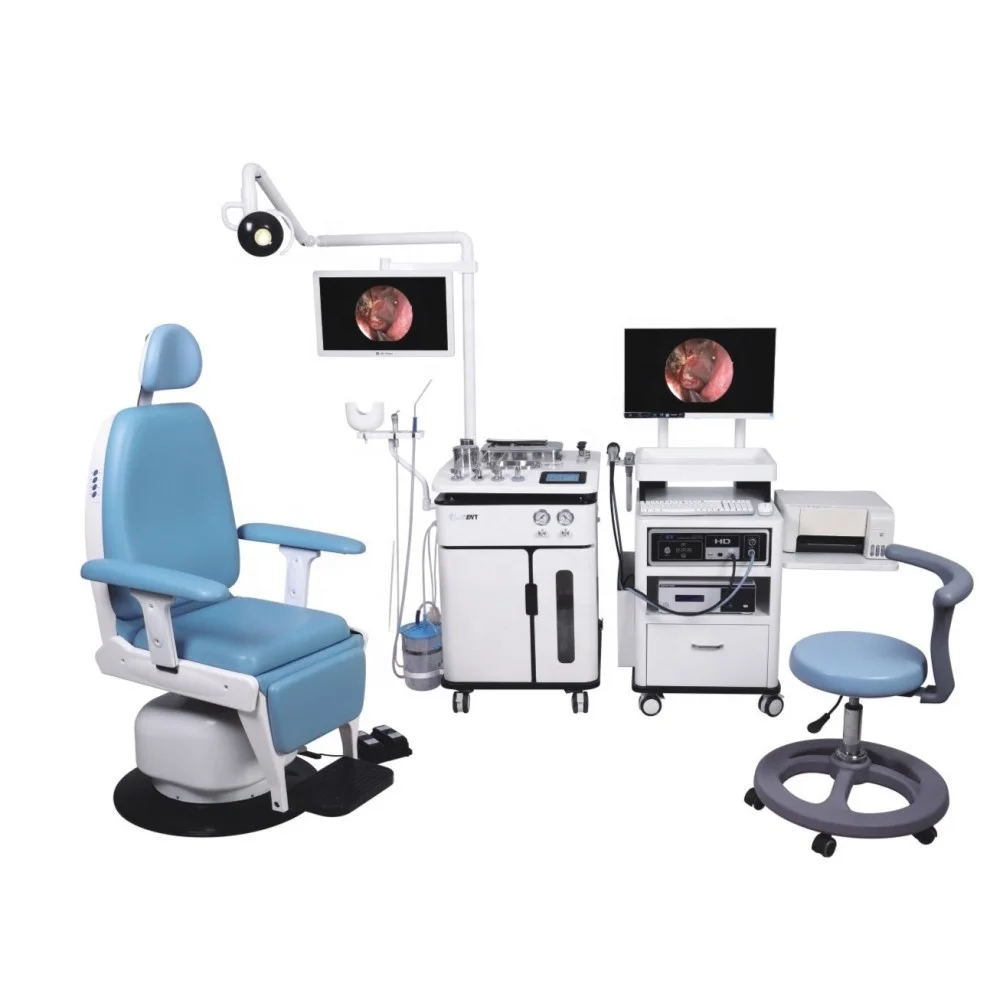 Medical Unit for ENT Treatment & Examination Complete with Operating Microscope for Ears Eyes Nose Throat Surgical Instruments