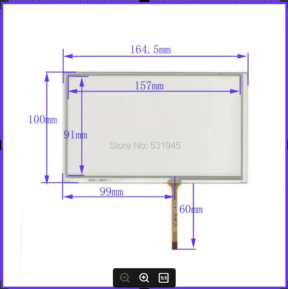 

ZhiYuSun HLD-TP-1285, совместимый 7-дюймовый сенсорный экран для GPS-стекла, совместимый с телевизором, используемый GPS-сенсорный экран