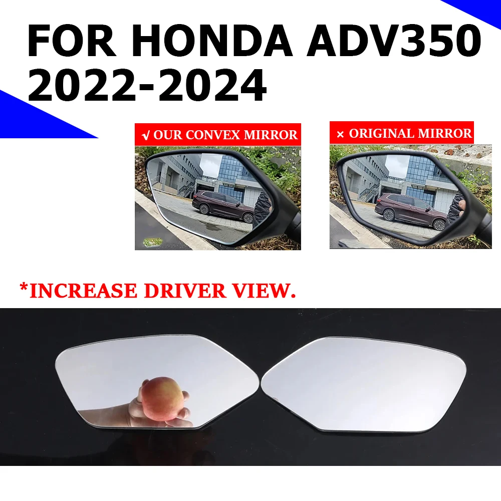 

For HONDA ADV350 350ADV ADV 350 2022 2023 Motorcycle Accessories Increase Driver Vision Rearview Mirrors Convex Mirror View Lens