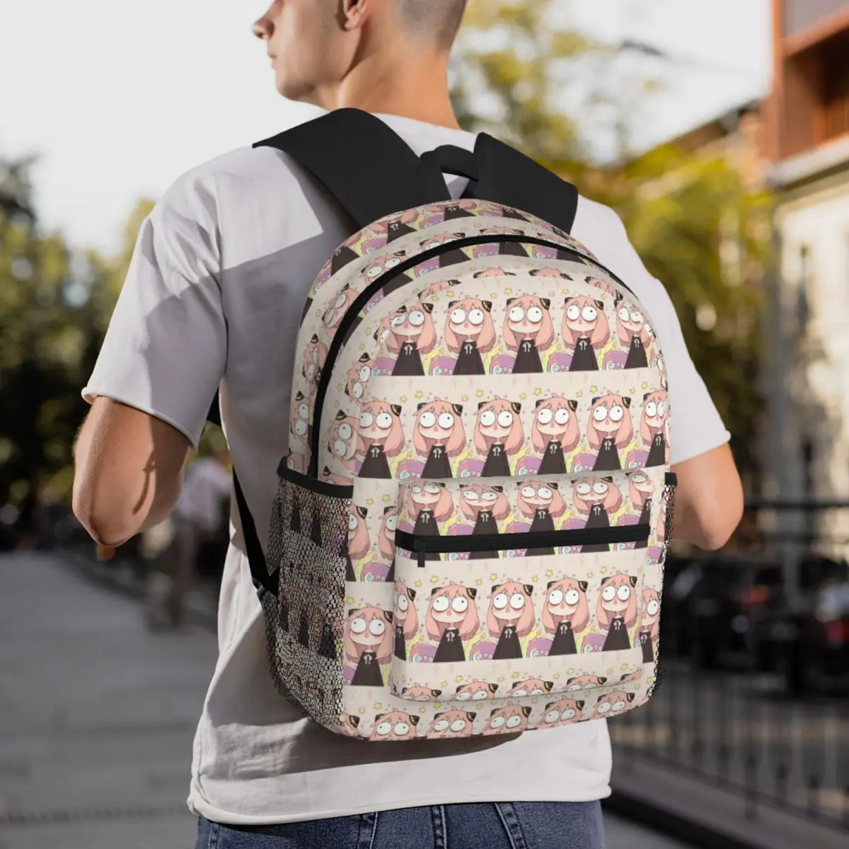 Mochila para estudiantes de dibujos animados de la familia Spy X, mochila escolar para senderismo, mochila de viaje para niños y niñas, mochila de moda, bolsos de hombro