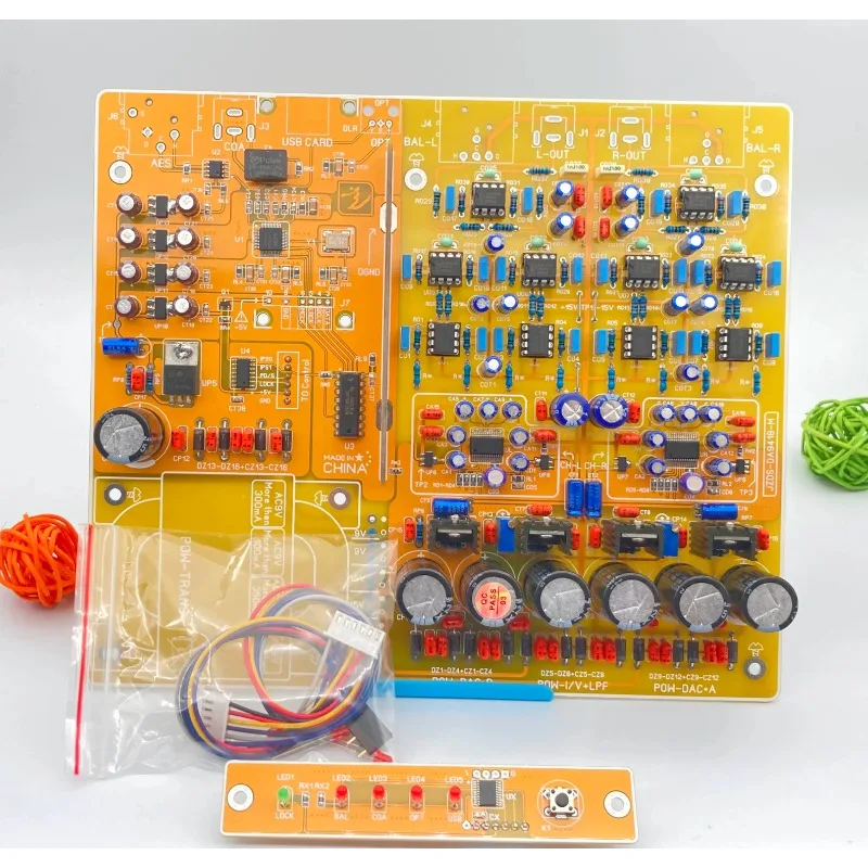 Nvarcher Dual PCM1794 decoding board AK4118 coaxial AES fiber supports USB card Bluetooth input balanced output