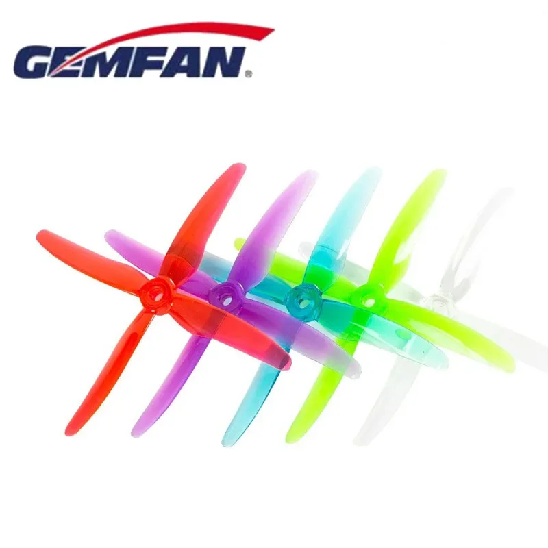 

2 пары GEMFAN 51455 5,1 дюйма Hurricane X 4 лопасти пропеллер 5 мм монтажное отверстие для RC FPV гоночного дрона квадрокоптера мультикоптера