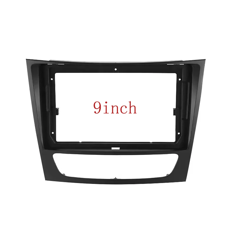 9 Android Car Radio Plastic Fascia Panel Frame For Mercedes Benz E-class W211 E200 E220 E300 E350 E240 2002 - 2010 DVD Fitting