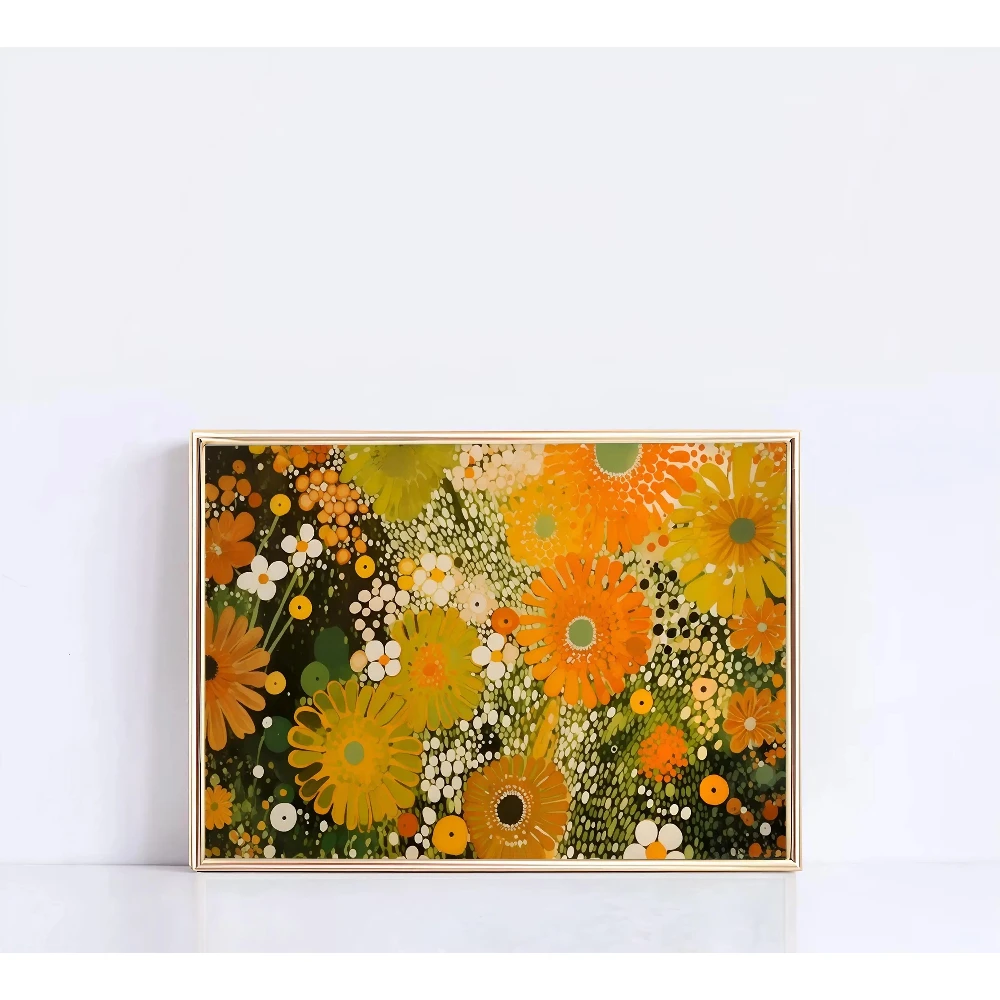 2026 Yayoi Kusama Japanese Nature Landscape Poster Abstract Colorful Scenery Canvas Painting Wall Art Museum Living Room Home De
